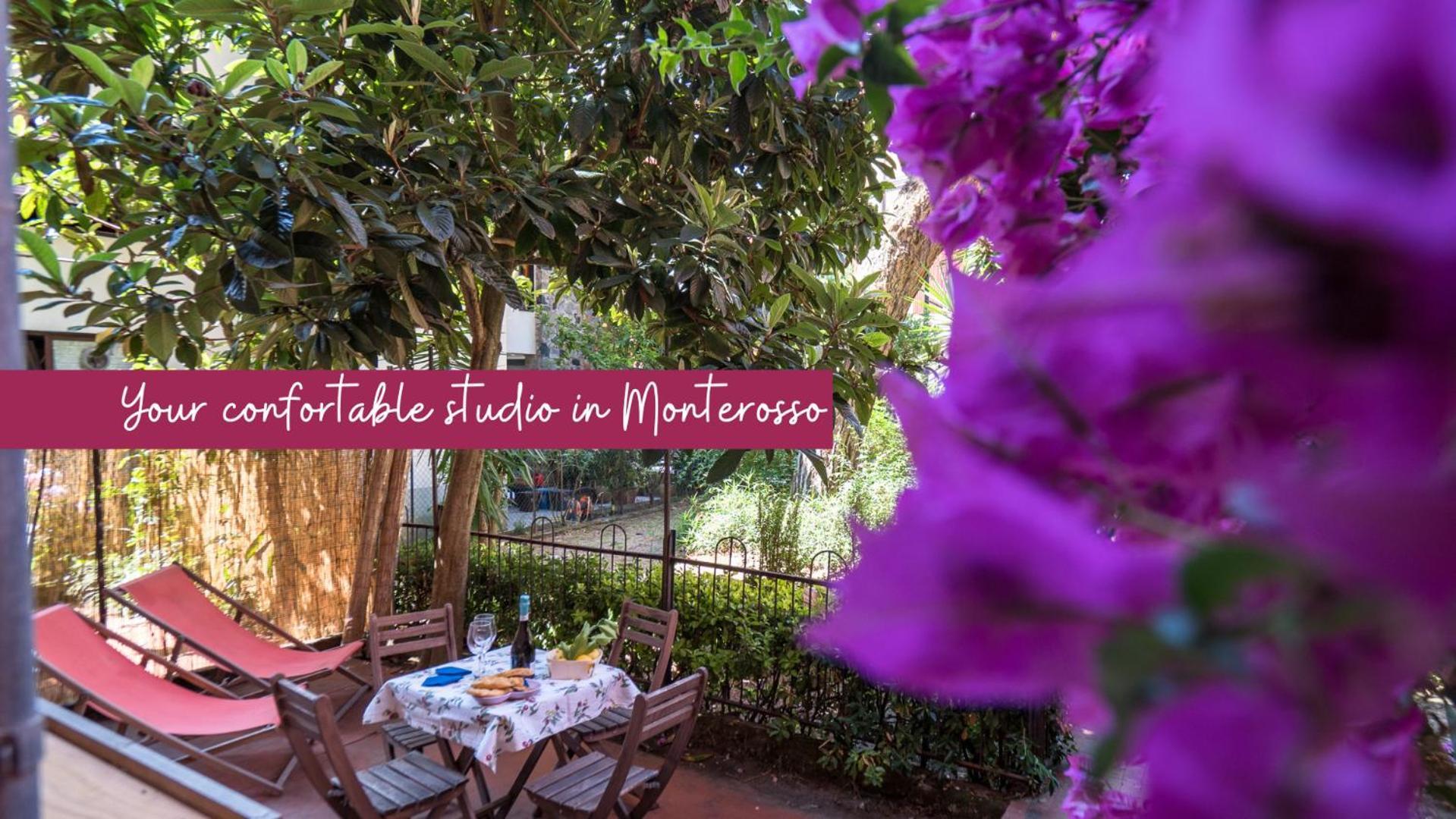 מונטרוסו אל מארה Il Giardino Di Ada Ground Floor Studio With Ac And Patio מראה חיצוני תמונה